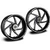 IVER Adesivi cerchi moto compatibile con honda NC 750 X (grigio)