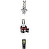 WRWRW Kit lampadine for fari a LED abbaglianti e anabbaglianti da 3 pezzi for motocicletta, 9600LM, adatte for Suzuki Vstrom 1000 2014-2016 2018 2019