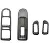 PTLYE Interno Centrale Per VW Per Golf 6 MK6 2010-2013 ABS Struttura Fibra Carbonio Porte E Finestre Interruttore Controllo Pannello Copertura Rivestimento Protettivo Adesivo Centralecontrollo