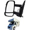 GENERICO Specchietto Elettrico Sinistro CAMPER JUMPER Retrovisore Termico SX Dal 2006-2024 Braccio lungo,Sbrinamento rapido,Freccia Integrata