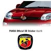 Abarth Adesivo 3D Ricambio Logo Anteriore + Posteriore per Panda Dopo Il 2012