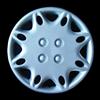 Rixto Kit di 4 copricerchi compatibili con RENAULT CLIO, TWINGO, LAGUNA, MEGANE, SCENIC, ESPACE, KANGOO - diametro 14