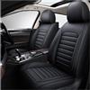 DINGQINGYUN Coprisedili Auto Anteriore per Ford Ranger T9 XL XLT 2023-2025, Impermeabile Coprisedili Universale, Set Coprisedile Anteriori Set Coprisedili Protezioni 2-Posti(Black)
