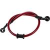 MOCNT 60cm Tubo Freno Moto Tubo Olio Frizione Freno Moto Acciaio Intrecciato Tubo Flessibile Freno Frizione Idraulico Rinforzato Tubi in Treccia Motocross Cavo Linea Guaina Rosso