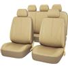 ESUKAR 9 Pezzi Coprisedili Auto per BMW 3 Series E91 Touring V 2005 2006 2007 2008 2009 2010 2011 2012, Universale Pelle Set Copri Sedili Impermeabile Auto Set coprisedili Protezioni Accessori