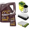 Diederichs MANNOL - Set di filtri 6 litri olio motore Energy Premium 5W-30 API SN/CF MANN-FILTER filtro aria filtro abitacolo filtro olio