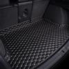 SANNITOU Auto Pelle Tappetino Bagagliaio per Alfa Romeo Stelvio 2017-2019 2020 2021,Su Misura Vasca Baule Tappeto Antiscivolo Tappetino Copri Baule Fodera Interni Accessori,Black Beige