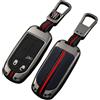 Otai Portachiavi Flip per Auto in lega di Zinco Coperchio Portachiavi adatto per Jeep Renegade Compass Grand Cherokee Chrysler 300C Wrangler Dodge Fiat Freemont (Opaco, 3 Pulsanti)