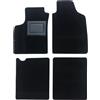 OFFICINE MILANO IL TUO STILE IN AUTO. 4 Tappetini in Moquette per Fiat Panda dal 2003 al 2012, Fondo Antiscivolo con Battitacco in PVC - Alta Qualità - Made in Italy - OFFICINE MILANO