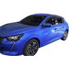 J&J AUTOMOTIVE Deflettori d'Aria per Peugeot 208 Dal 2019, Set da 4 Pezzi, Nero Fumé Oscurato Heko