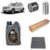 OP Kit tagliando 4 filtri + 5L olio 5W-30 IPC LS compatibile con Dacia duster hs 1.5 DCI Gasolio 2010-2018