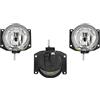 EASYSHOP24H Set 2 Faro Fanale Proiettore Fendinebbia Sinistro e Destro Compatibile Per Alfa 159 Brera Spider Sportwagon da 2005 Cromato Lampadina Alogena H1 Fanalino Faretto Antinebbia Anteriore