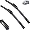 TOLUXY Tergicristallo Compatibile con Smart Fortwo 453 C453 A453 W453 2014-2022 EQ Spazzole tergicristallo anteriori Decespugliatore Accessori 2016 2019 2018 2017 2020 2021, Spazzola tergicristallo per tu