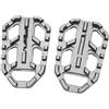 XuYingBhd Moto Poggiapiedi per Kawasaki per VERSYS 1000 650 per X300 per Versys-x300 650 1000 Accessori per Moto E Ciclo Poggiapiedi Billet Pedali Larghi Poggiapiedi Moto Pedale(Titanium)