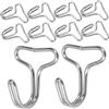 HANABASS 50 Pezzi Gancio Seggiolino Auto in Ferro S a Forma di Gancio per Copertura Sedili Auto Protezione Confortevole e Compatibilità Multipla per Appendere Piccoli Oggetti