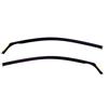 J&J AUTOMOTIVE Deflettori d'Aria per Alfa Romeo 147 3-Porte 2001-2010, Set da 2 Pezzi, Nero Fumé Oscurato Heko