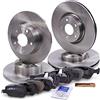 ATEC Germany Set freni incl. dischi anteriori Ø 284 mm ventilati + posteriori Ø 251 mm pieni + pastiglie freno Compatibile con ALFA ROMEO 147 (937_)