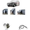 #LICA1 COMPATIBILE CON DR DR6 TELO PER AUTO CON ZIP LATERALE FELPATO TELO COPERTURA COPRIAUTO ANTIGRANDINE DOPPIO E SPESSO TG.L 485X195X185CM