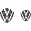 HLMNAKE Interior Sticker Cover in fibra di carbonio, Auto Trim Tuning Accessori Decorazione per VW Golf 7 2014-2020 (Emblemi anteriori + posteriori)