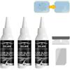 HADAVAKA Glass Repair Fluid Car Window Cracked Windshield Repair Kit, Nano Repair Fluid, DIY Automotive Glass Nano Repair Fluid, Quick Fix For Cracks, Windscreen Scratch Remover Kit (3 PCS)