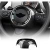 KUNGKIC Auto volante Airbag Cover Sticker in fibra di carbonio Compatible with Mini Cooper Clubman R55 R56 R57 R58 R59 R60 Countryman R61 Accessori decorativi
