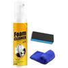 EUBEISAQI Pulitore per Pelle - Pulitore per Volante Auto con Panno e Spugna - Agente Detailing Auto 100ml per Plancia Volante Console Rivestimenti