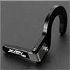 xiaobin Estensione clacson per moto Per X-ADV 750 2017-2024 Parti Della Staffa Di Estensione Del Guscio Pulsante Dell'interruttore Clacson Motocicletta(Black-with logo)
