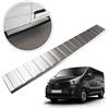 Chromemaster | Protezione paraurti Posteriore | Compatibile con Renault Trafic dal 2014- | Acciaio inossidabile INOX spazzolato, Argento opaco | Protezione paraurti protegge la vernice del paraurti