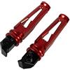Sinkees Per CB600F Hornet 2007-2013 per CBR600RR 2003-2016 Pedane posteriori per moto Accessori in alluminio CNC per CB1000R 2008-2018 (Rosso)