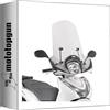 MOTOTOPGUN givi parabrezza trasparente 1193a + attacco compatibile con honda sh mode 125 2021 2022 2023 2024 MOTOTOPGUN