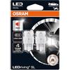 OSRAM LEDriving® SL, ≜ W21/5W, rosso, lampade di segnalazione a LED, solo fuoristrada, non omologati ECE, doppio blister