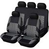 VALCLA Coprisedile Coprisedili Auto per Renault Clio V Life/Zen/Intens/R.S. Line 2019-2024, 5 Posti Traspirante Durevole Anteriori e Posteriori Copri Sedile Auto, Accessori Interni,B Blue