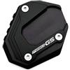 GQUIKGW Accessori per stand Moto Lato Del Piede Piastra Di Supporto Cavalletto Ingranditore Estensione Per BMW F850GS F 850 GS 2018 2019 2020 2021 2022(Black)