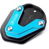 ZEXDDI adatto per CFMOTO 700MT 800MT 650MT 650 800 700 MT 650TR-G cavalletto laterale per moto CNC estensione pad 650 TR-G TRG MT800 (blu cielo)
