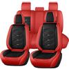 Succpov Coprisedili universali per auto, per Smart Forfour, Smart Fortwo, Wey, Vv7, Vv5, P8, Vv6, in pelle Napa, set di protezione completa a 5 posti