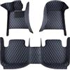ZCHQF Pelle Auto Tappetini Abitacolo per Ford Puma St-Line 2020 2021 2022 2023 2024 2025 (LHD), Tutto Il Tempo Tappetino Impermeabile Antiscivolo Tappeto Protezione Accessori,A-Black