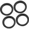 A ABSOPRO Anelli Centraggio Nero Set 4 per Mozzo Centrico | Interno 57.1mm, Esterno 73.1mm, Profondità 10mm, Elimina Vibrazioni, Per Veicoli Con Mozzo 57.1mm E Ruota 73.1mm