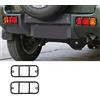 XYWD Fendinebbia Copri Lunetta, Coperture per fanali posteriori ABS Cromato Posteriore Fanale Cornice Decorazione Trim Guardie Protector Paraurti per Suzuki Jimny 2007-2015 Accessori auto Styling