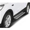 J&J AUTOMOTIVE Pedane Laterali Sottoporta per Ford Kuga 2013-2019, in Alluminio, Colore Alu/Silver, Set da Protezione con Omologazione TÜV Inclusa, Advanced