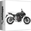 MOTOTOPGUN mivv scarico completo omologato nocat gp inox nero posizione alto compatibile con yamaha mt-07 mt07 2023 2024 mototopgun