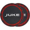 Generico 2 Pezzi Sottobicchiere per Auto Universale per Nissan Juke, PVC Antiscivolo in Portabicchieri Portabevande (Rosso)