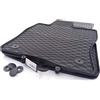 kh Teile Tappetini in gomma adatti per VW Passat B8 + Alltrack dal 2014, 4 pezzi, colore nero