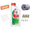 Somer Car KIT TAGLIANDO + 4 CANDELE COMPATIBILE CON FIAT 500 PANDA 169 312-1.2 BENZINA 44 51 KW 60 69 CV