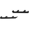 KMLONG Staffa paraurti anteriore, adatta for Maserati Ghibli M157, 2014-2020 670011292 670011291 Supporto for rifinitura nero lucido for piastra sinistra destra Staffa di fissaggio del paraurti anteri