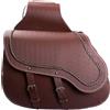 WinNet Borse Laterali Moto Borsa Posteriore In Pelle, Coppia 2 Borse Moto Custom Rigide In Cuoio Marrone A Bisaccia Per Motocicletta