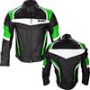 WinNet Giacca giubbotto moto in di pelle con protezioni OMOLOGATE CE da donna (XL, VERDE)