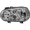 QR-PARTS Diederichs Fanale sinistro H1/H3/H7 con fendinebbia per VW Golf IV (1J1/1J5) 1997-2006 & Cabriolet (1E7) 1998-2002, argento, alogeno, vetro, circolazione a destra, omologato E-Type, con fendinebbia