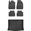 MOTOS Set di tappetini in gomma e tappetini per il bagagliaio per Alfa Romeo Giulietta 2010-2020 Migliorare il comfort di viaggio con tappetino antiscivolo auto 3D- tappetini per tutte le stagioni aut