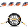 TALK-POINT 4 cinghie di tensione per trasporto auto, 3.000 daN, 3.000 kg, 3 tonnellate, 3 metri, DIN EN 12195-2 | Cinghia di ancoraggio per fissaggio ruota su rimorchi, auto, furgoni