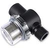 iSpchen Filtro della pompa dell'acqua Filtro a 4 punti Filettatura interna Filtro in acciaio inossidabile Accessori per la modifica delle vie navigabili Accessori di ricambio per camper Nero